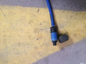 cable weighing Always replace caps on cable