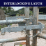 Inter-locking gate latch